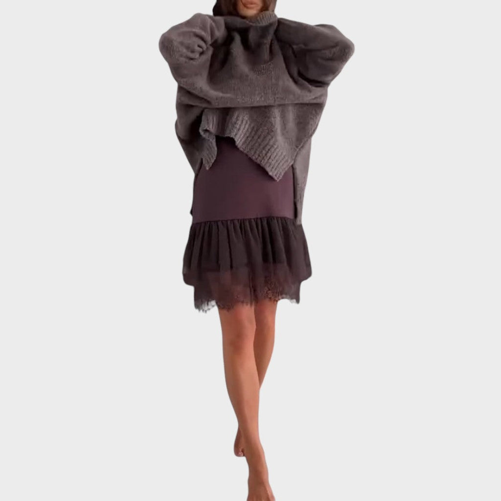 Ensemble robe et pull assorti