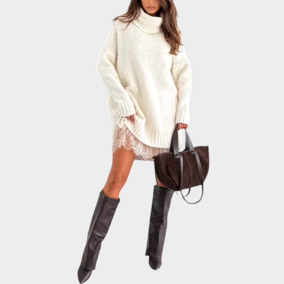 Ensemble robe et pull assorti
