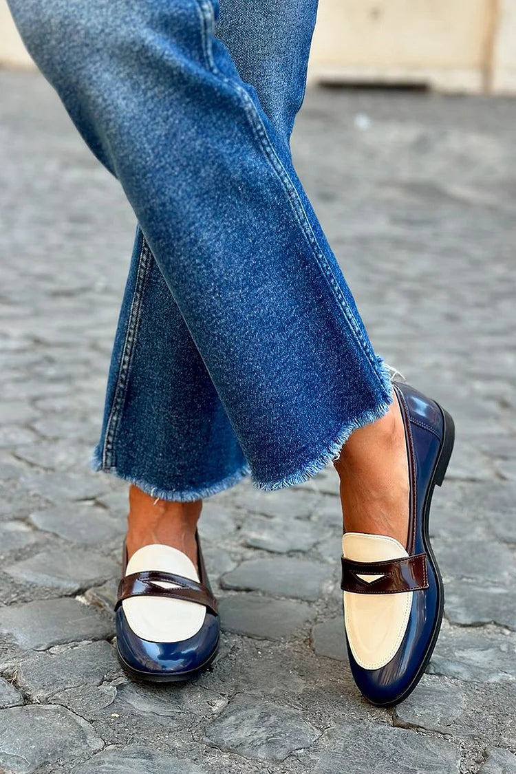 Mocassins bleu nuit