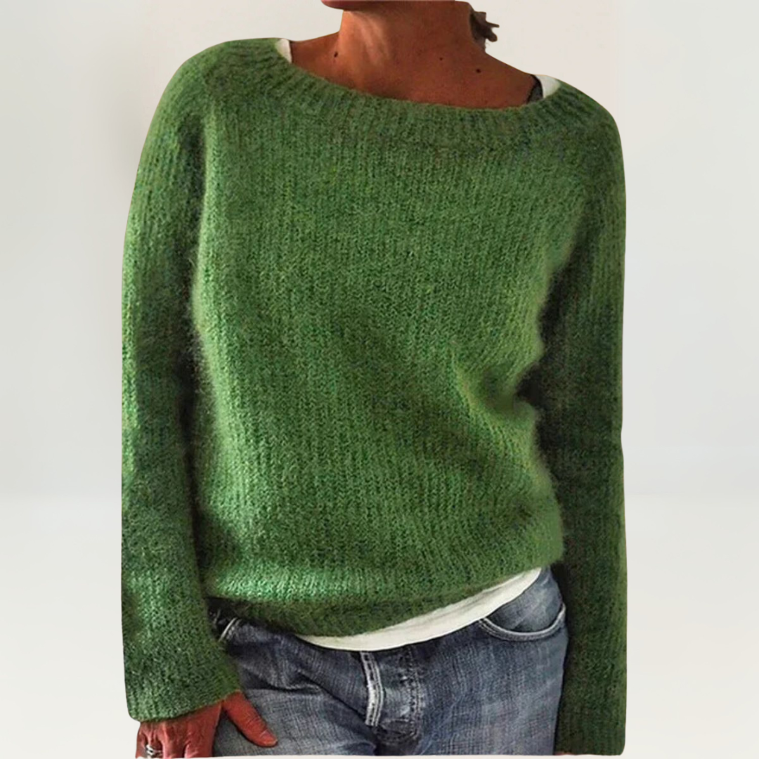 Pull enveloppant en maille épaisse