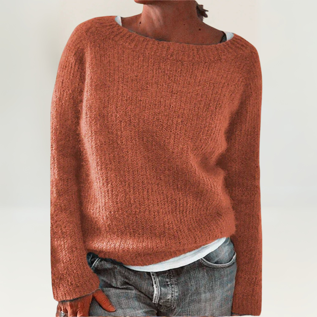 Pull enveloppant en maille épaisse