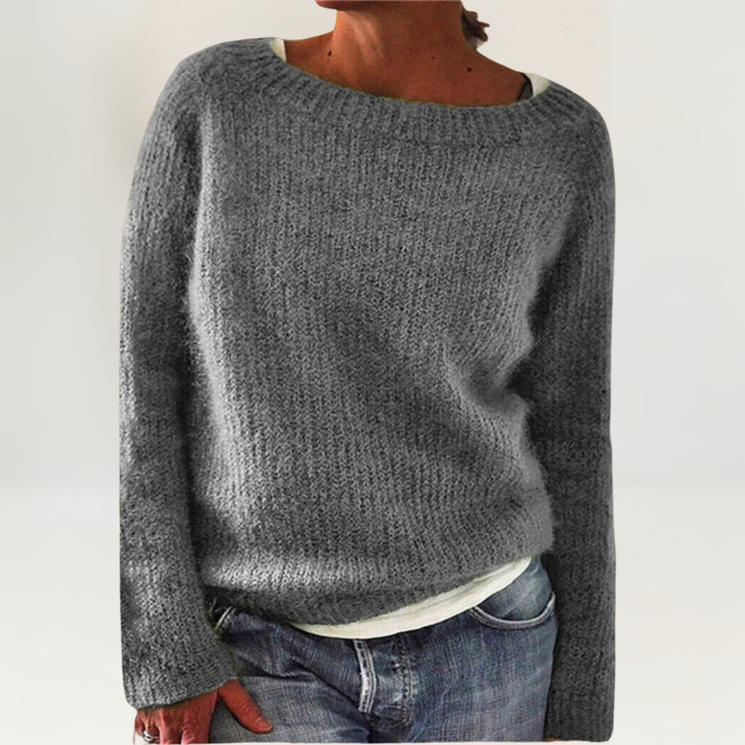 Pull enveloppant en maille épaisse