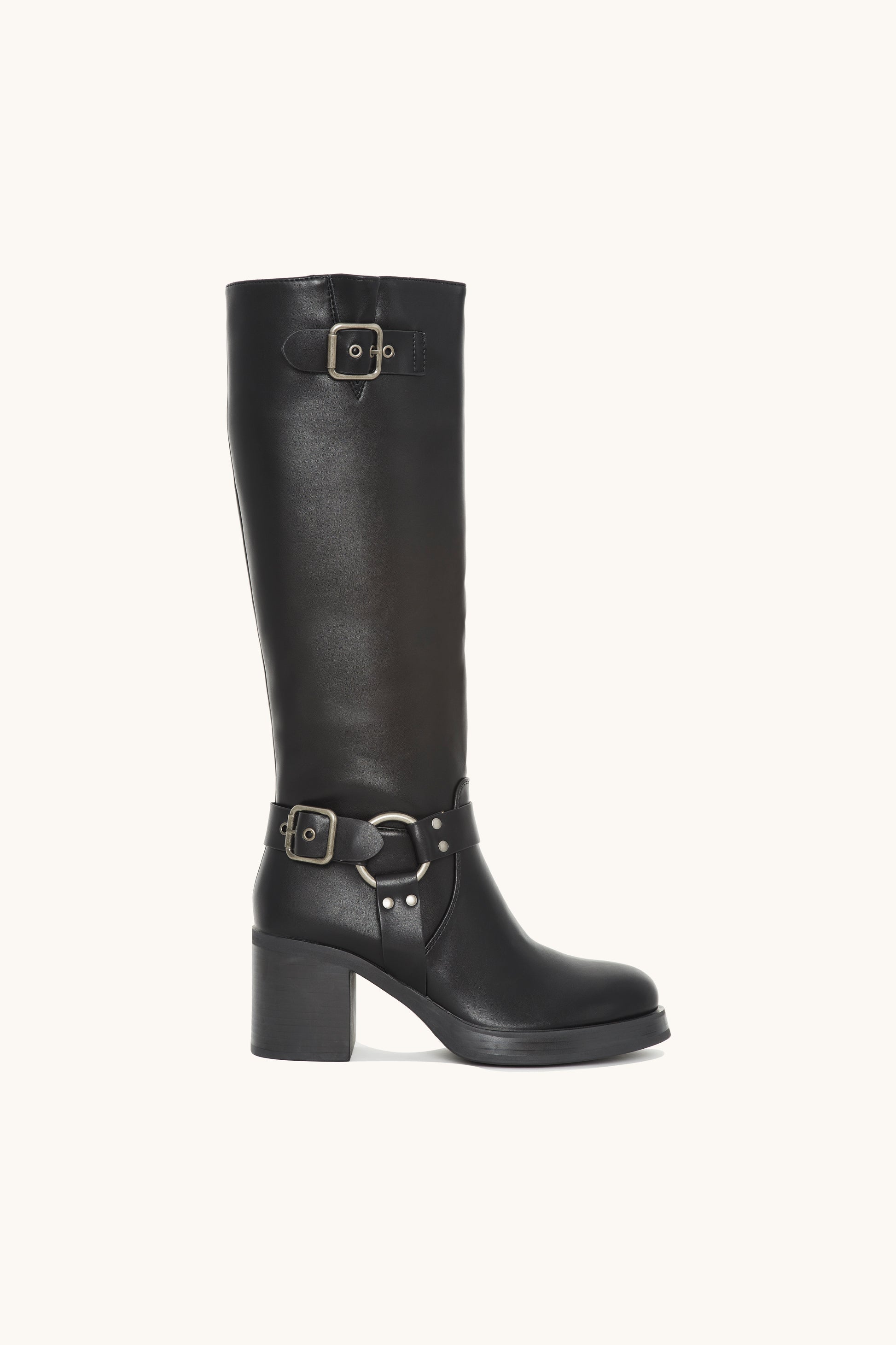 Bottes hautes à talon stable