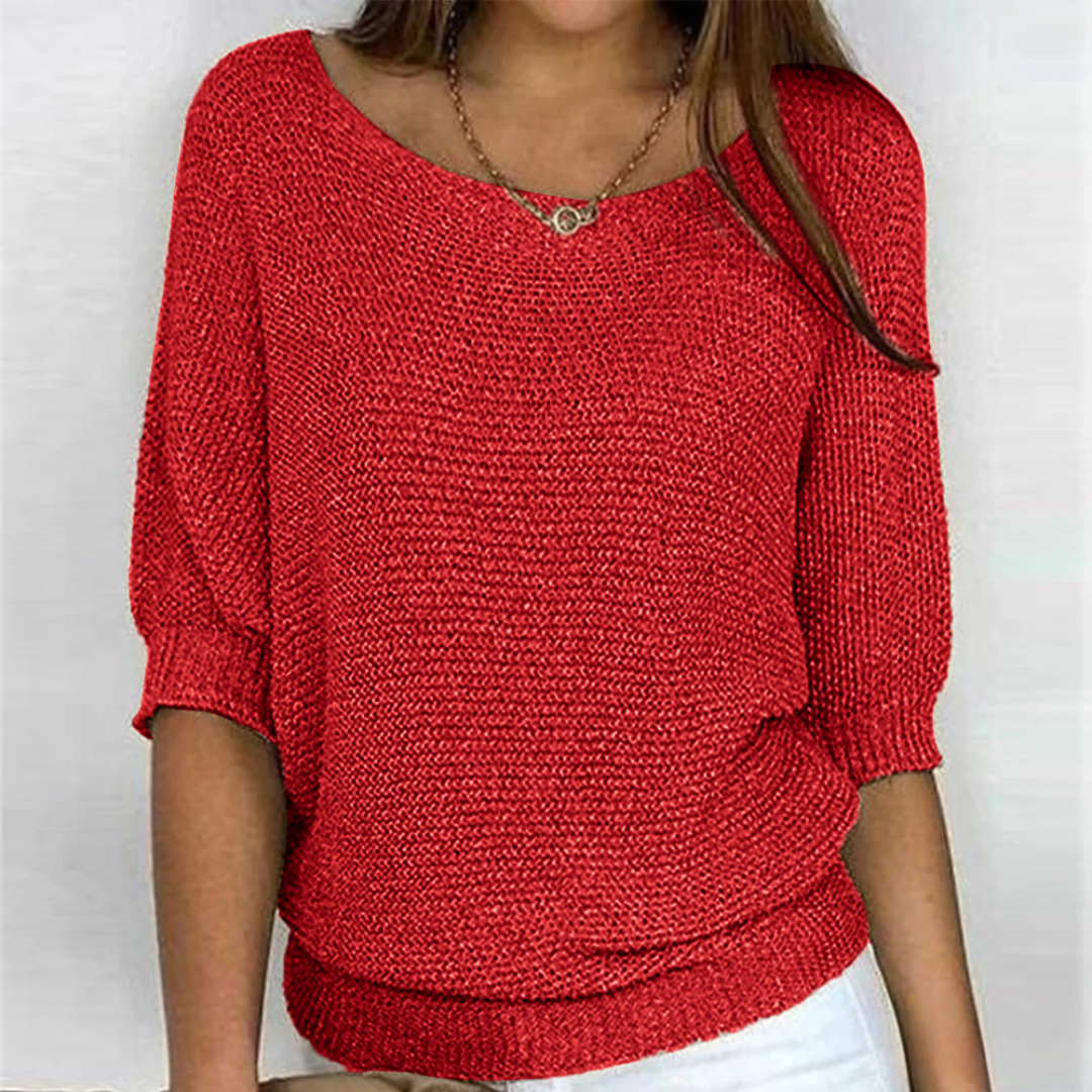 Pull en maille à la coupe soignée