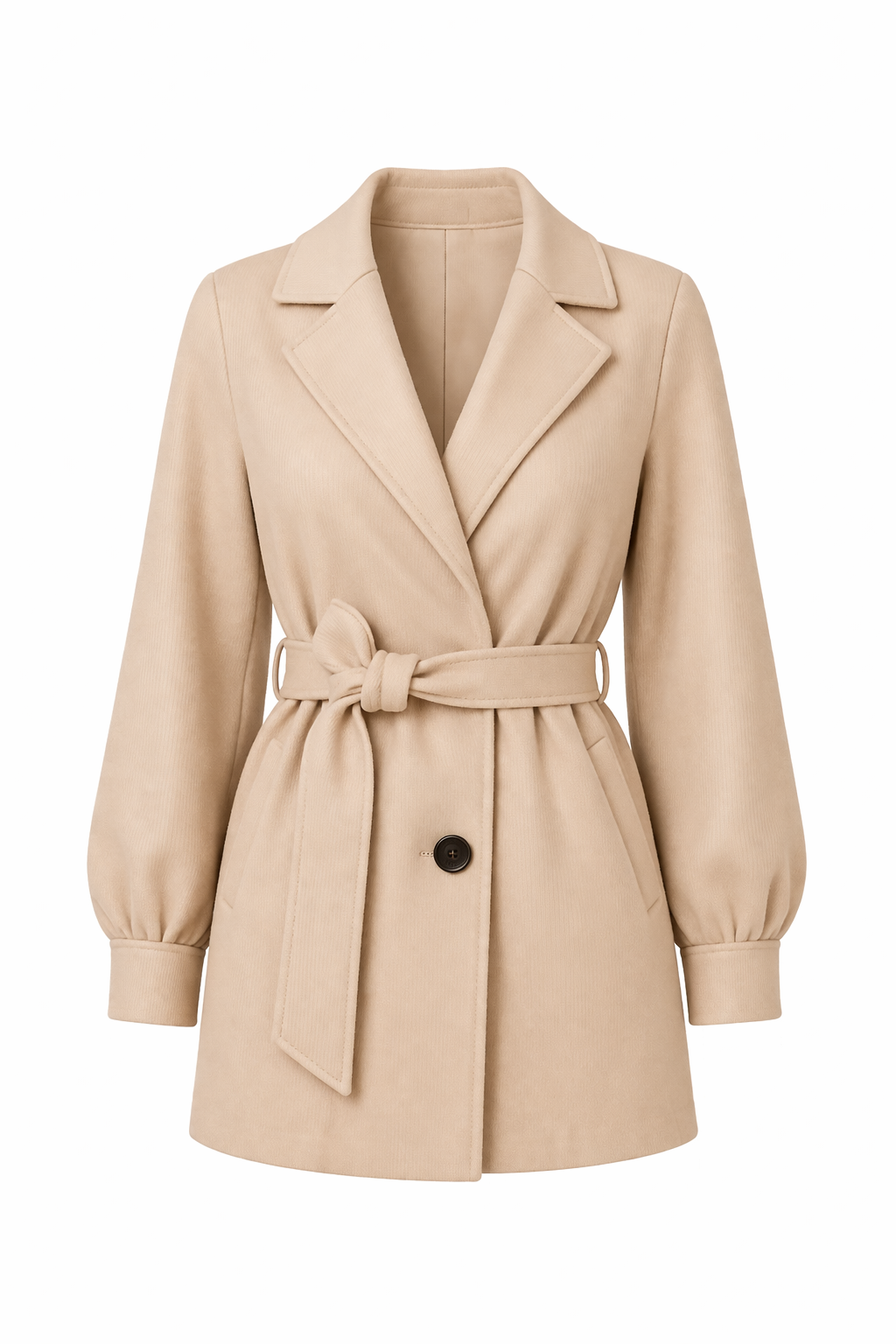 Manteau long à la coupe épurée