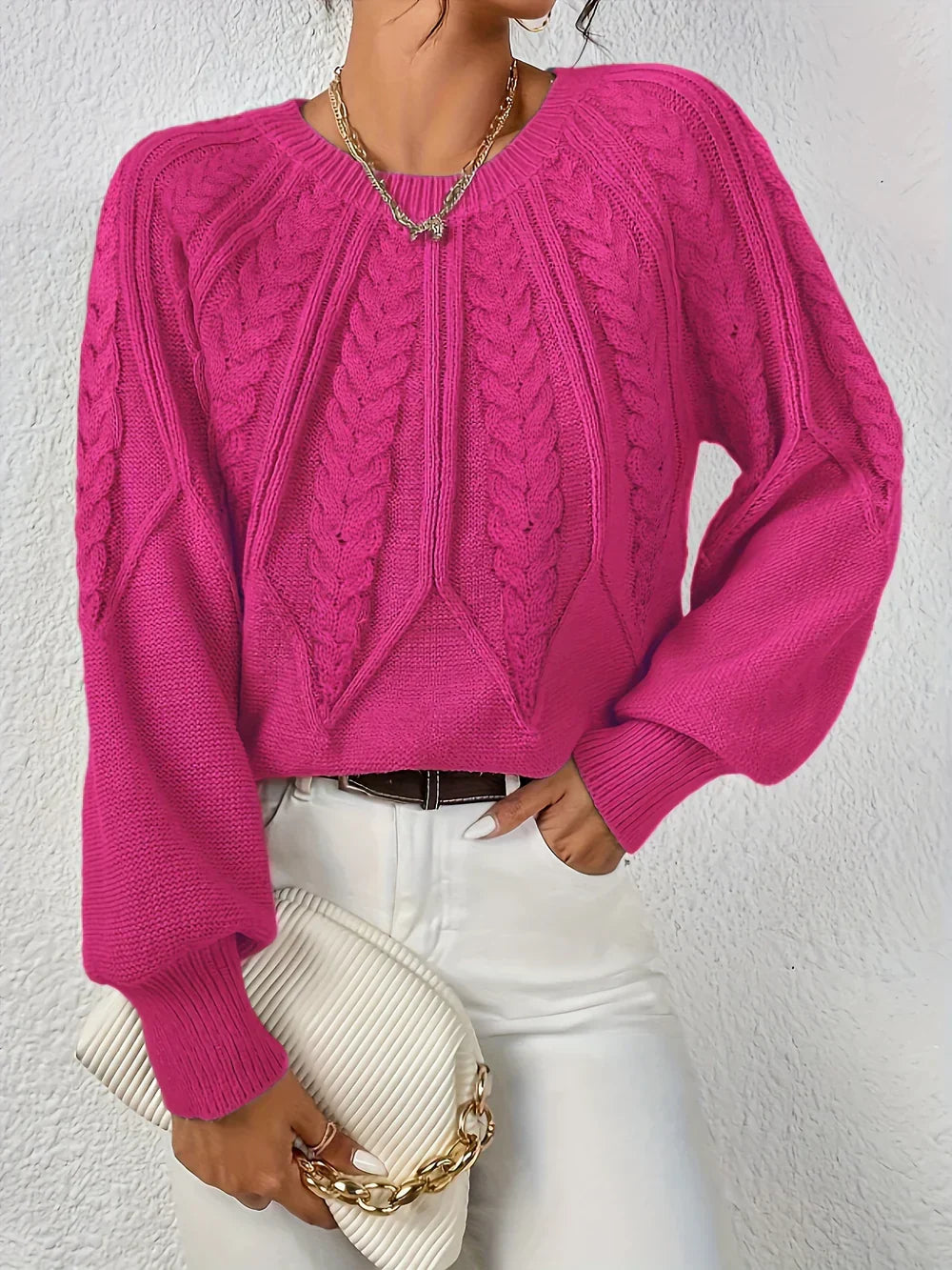Pull en maille ajourée