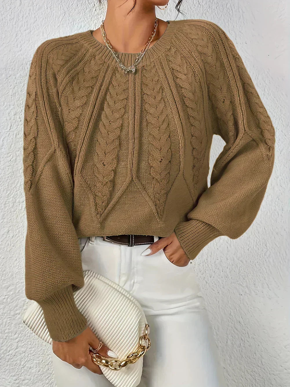 Pull en maille ajourée