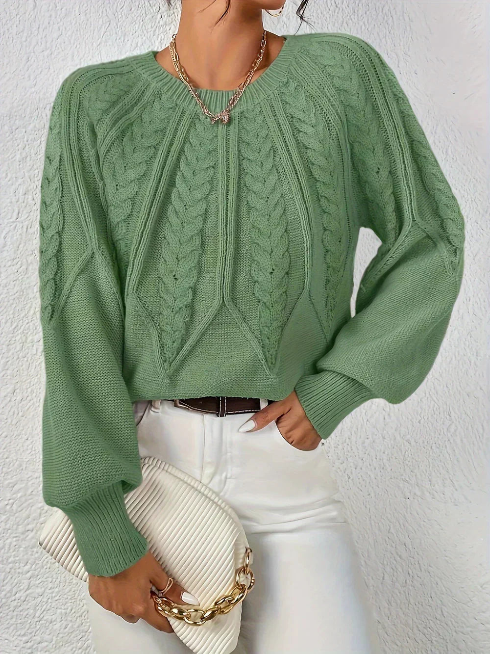 Pull en maille ajourée