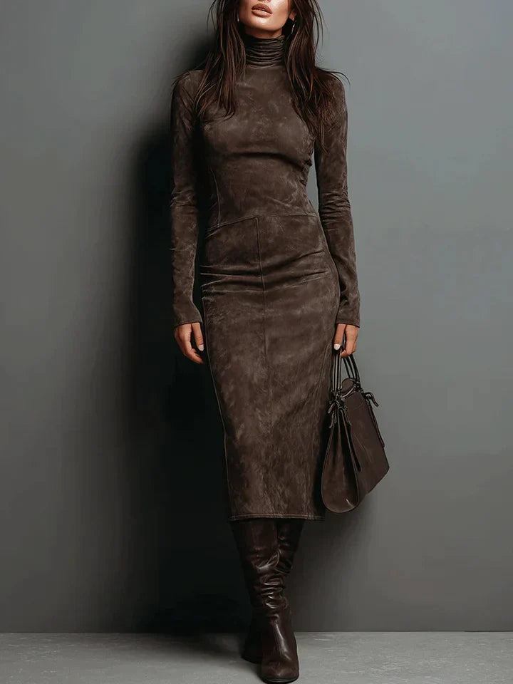 Robe midi à la ligne épurée