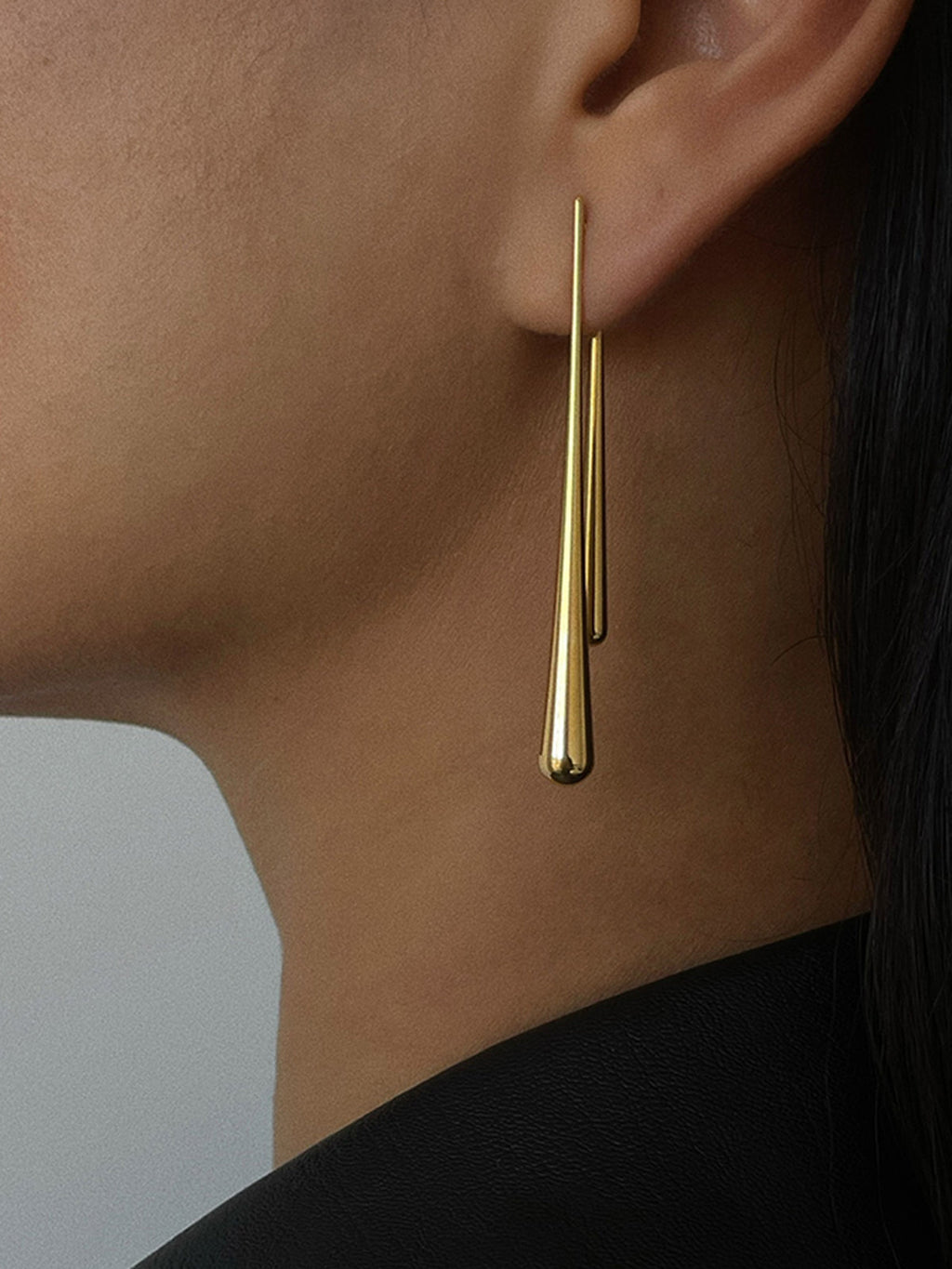Boucles d’oreilles en goutte allongée