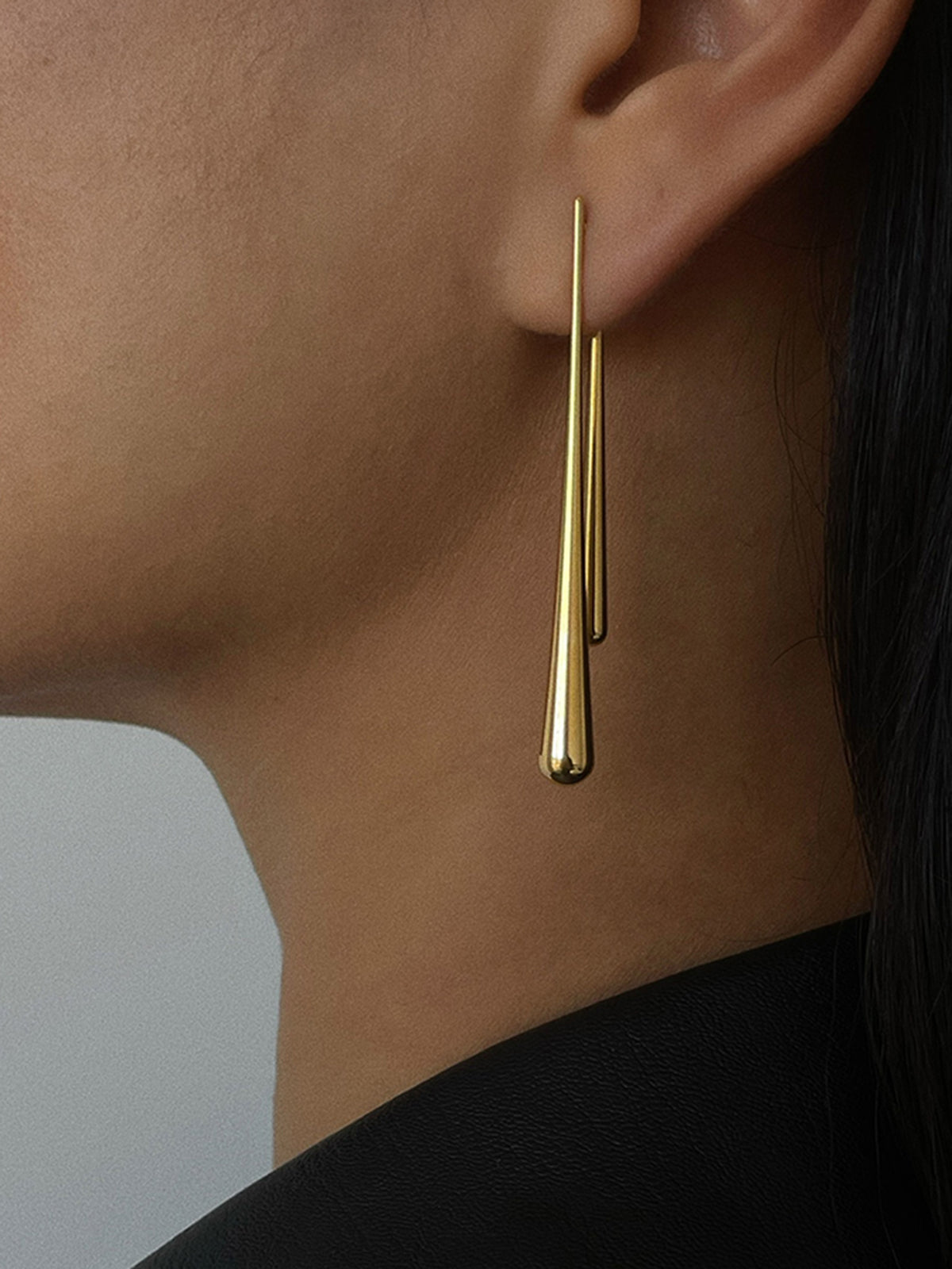 Boucles d’oreilles en goutte allongée