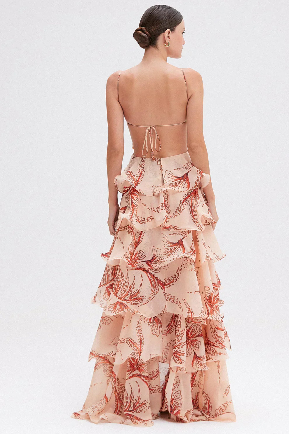 Robe à volants superposés