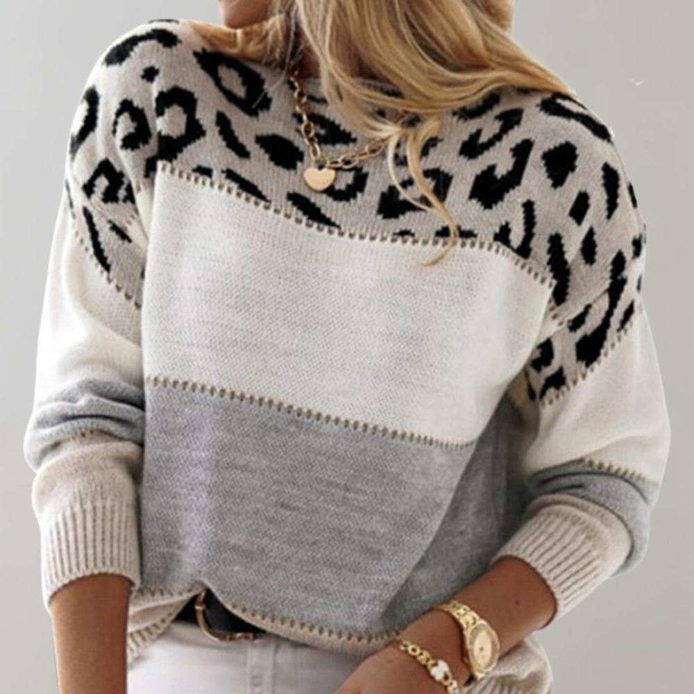 Pull à motif jacquard discret