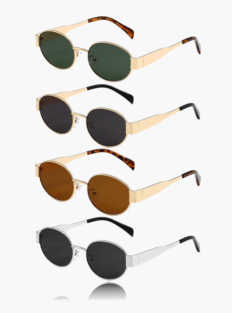 Lunettes de soleil à la monture métallique fine