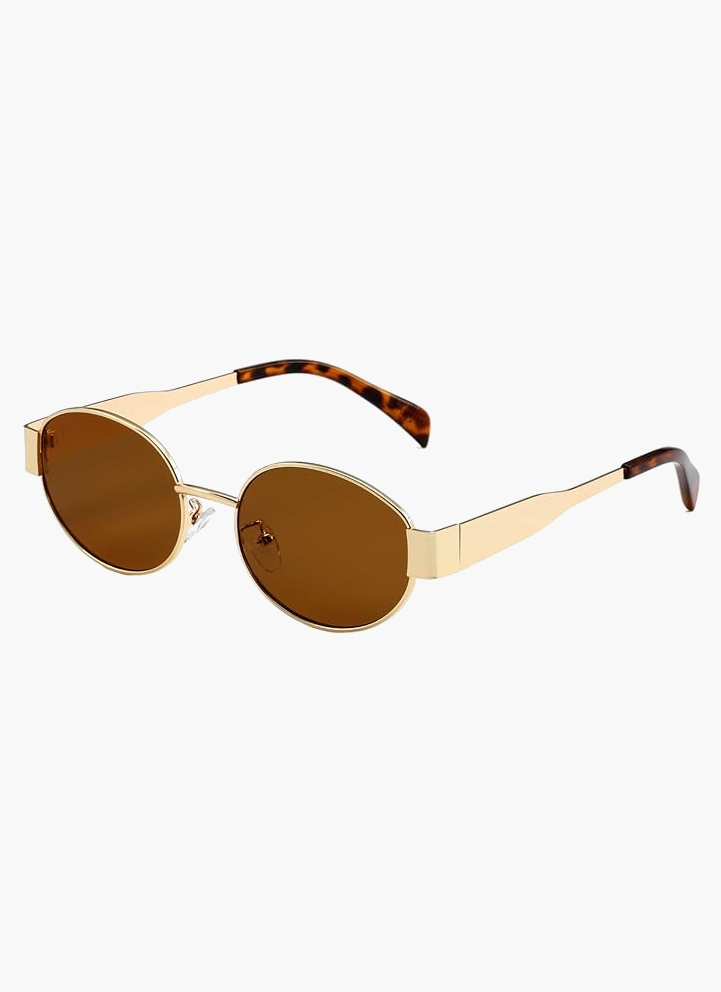 Lunettes de soleil à la monture métallique fine