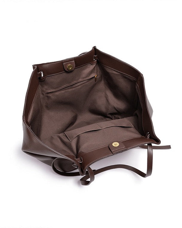 Sac shopper à la ligne courbe