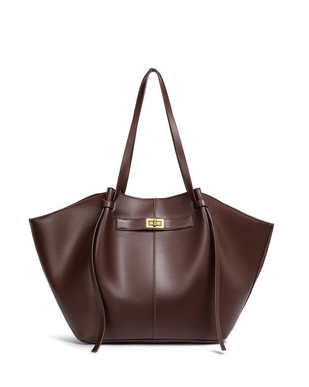 Sac shopper à la ligne courbe