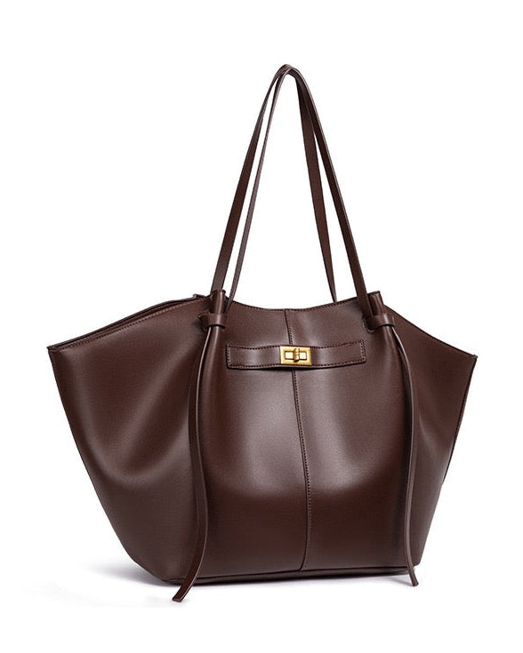 Sac shopper à la ligne courbe