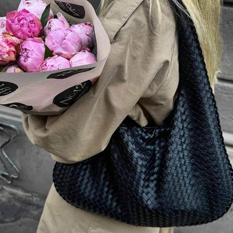 Sac tressé surdimensionné