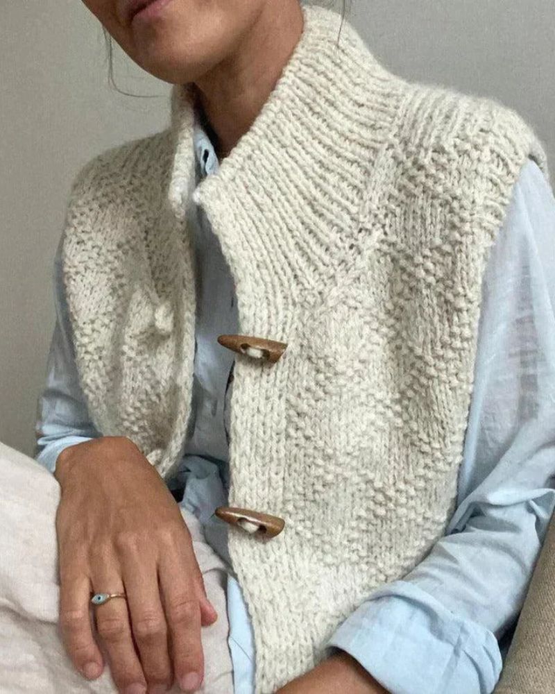 Gilet sans manches en maille