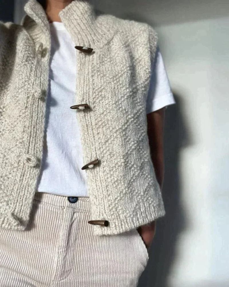 Gilet sans manches en maille