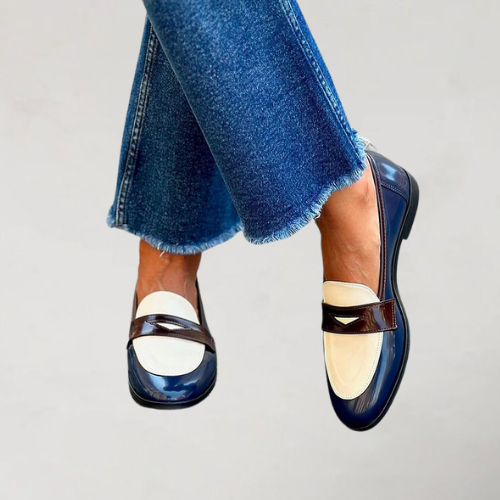 Mocassins bleu nuit