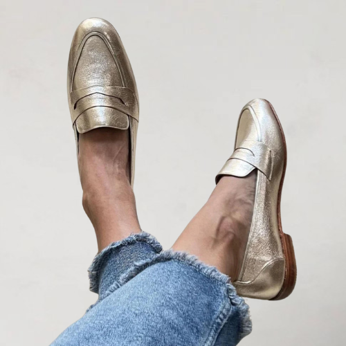 Mocassin à empiècements patchwork