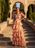Robe longue au tombé soyeux et à la ligne épurée