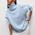 Pull à col roulé en maille douce