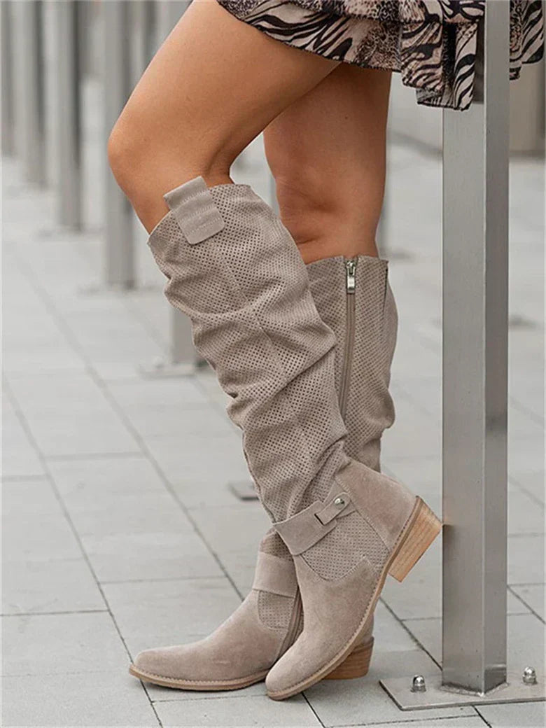 Bottes hautes à tige lisse