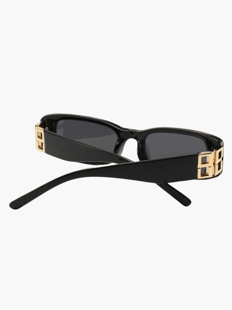 Lunettes de soleil à la monture sculptée