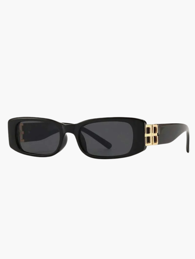 Lunettes de soleil à la monture sculptée
