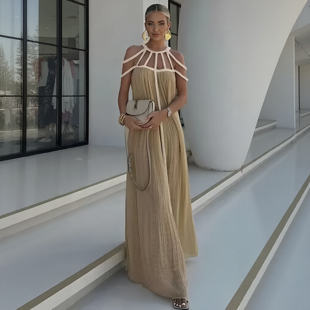 Robe à bretelles au tombé léger