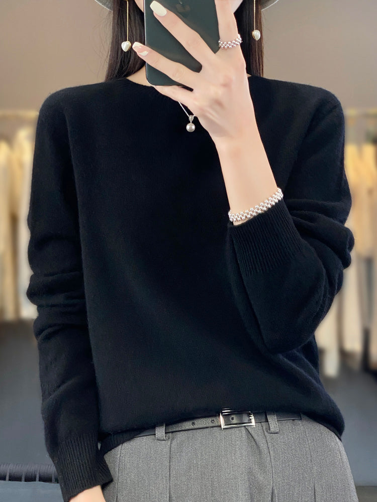 Pull chaud en maille dense