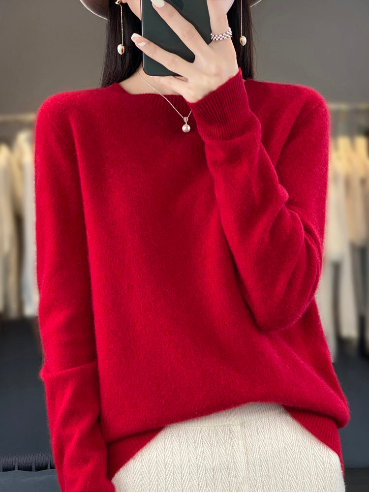 Pull chaud en maille dense