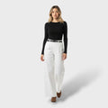 Pantalon tailleur à jambe large