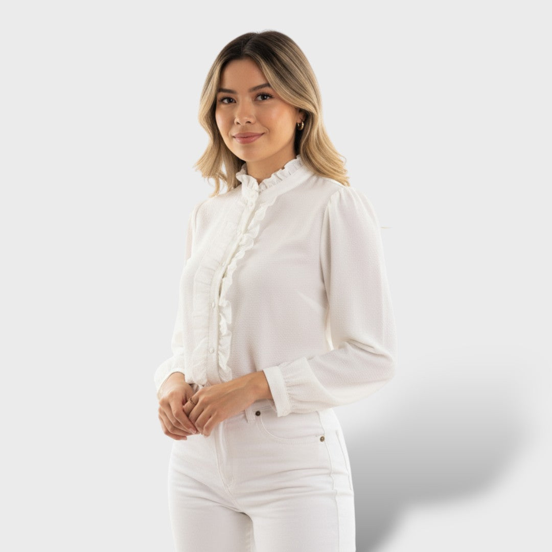 Blouse à détail de boutons