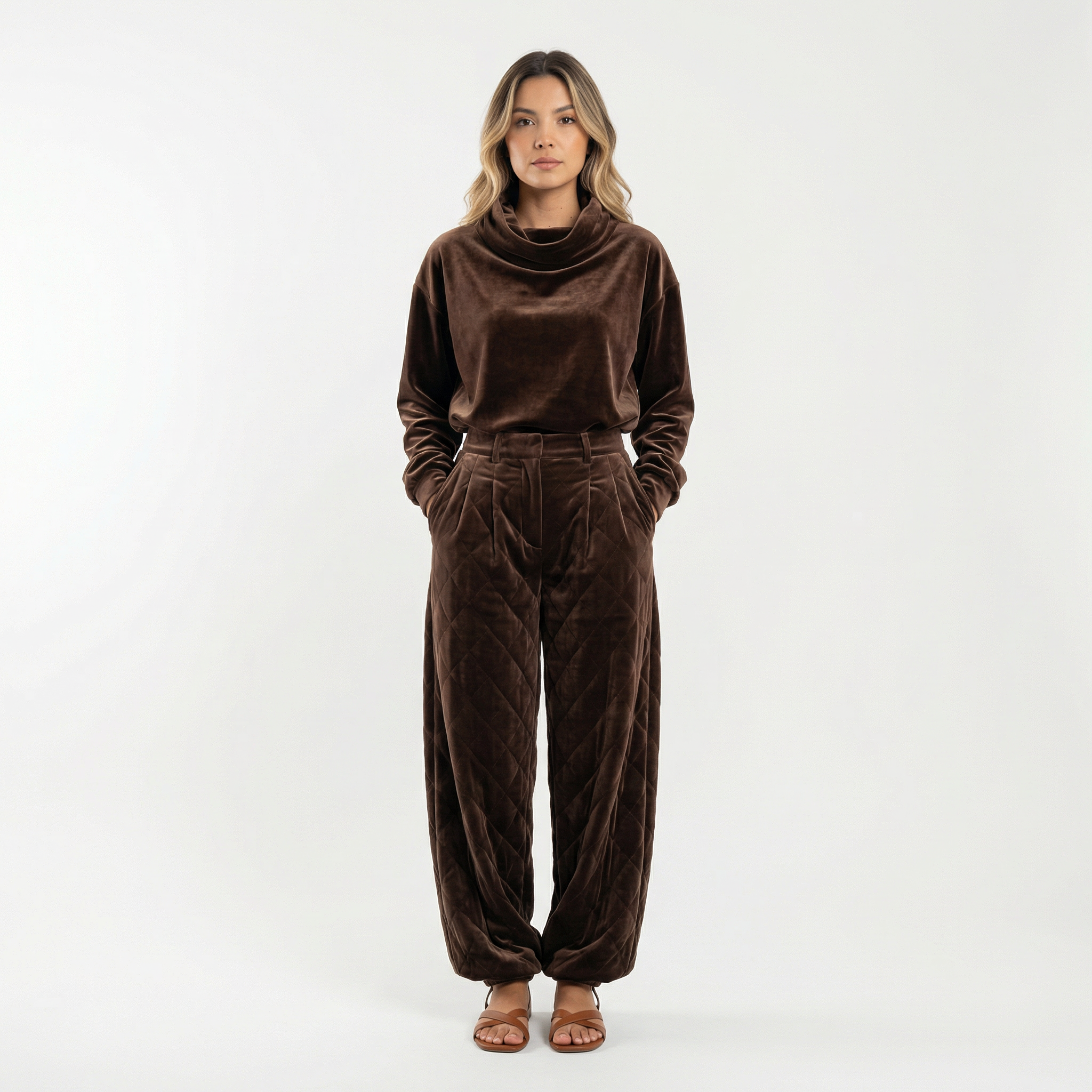 Ensemble deux pièces en velours