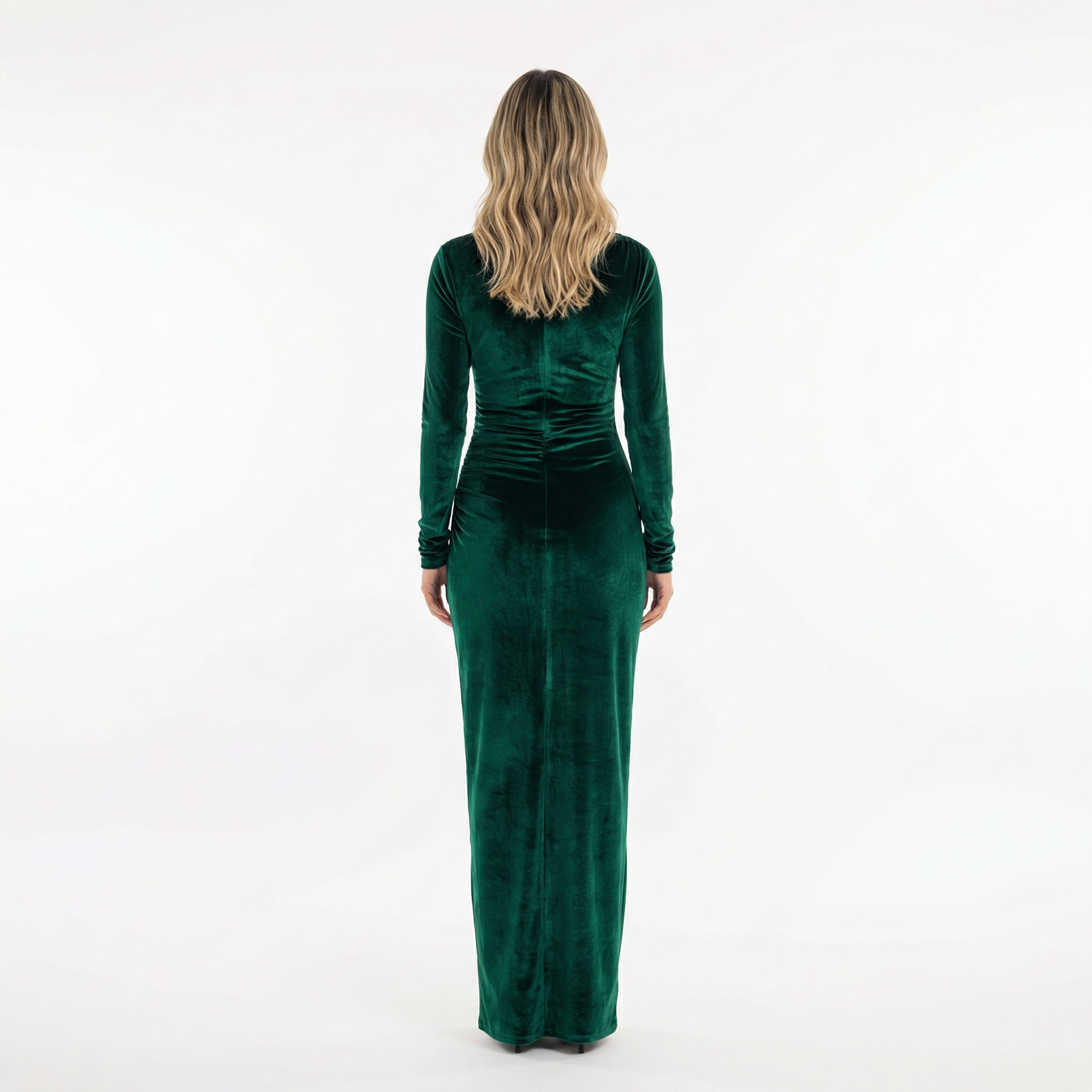 Robe midi habillée à coupe ajustée