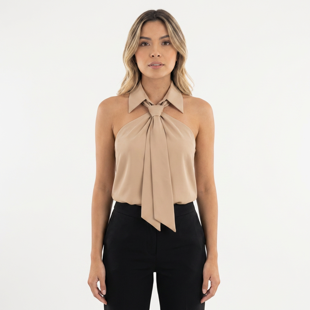 Blouse à encolure licou