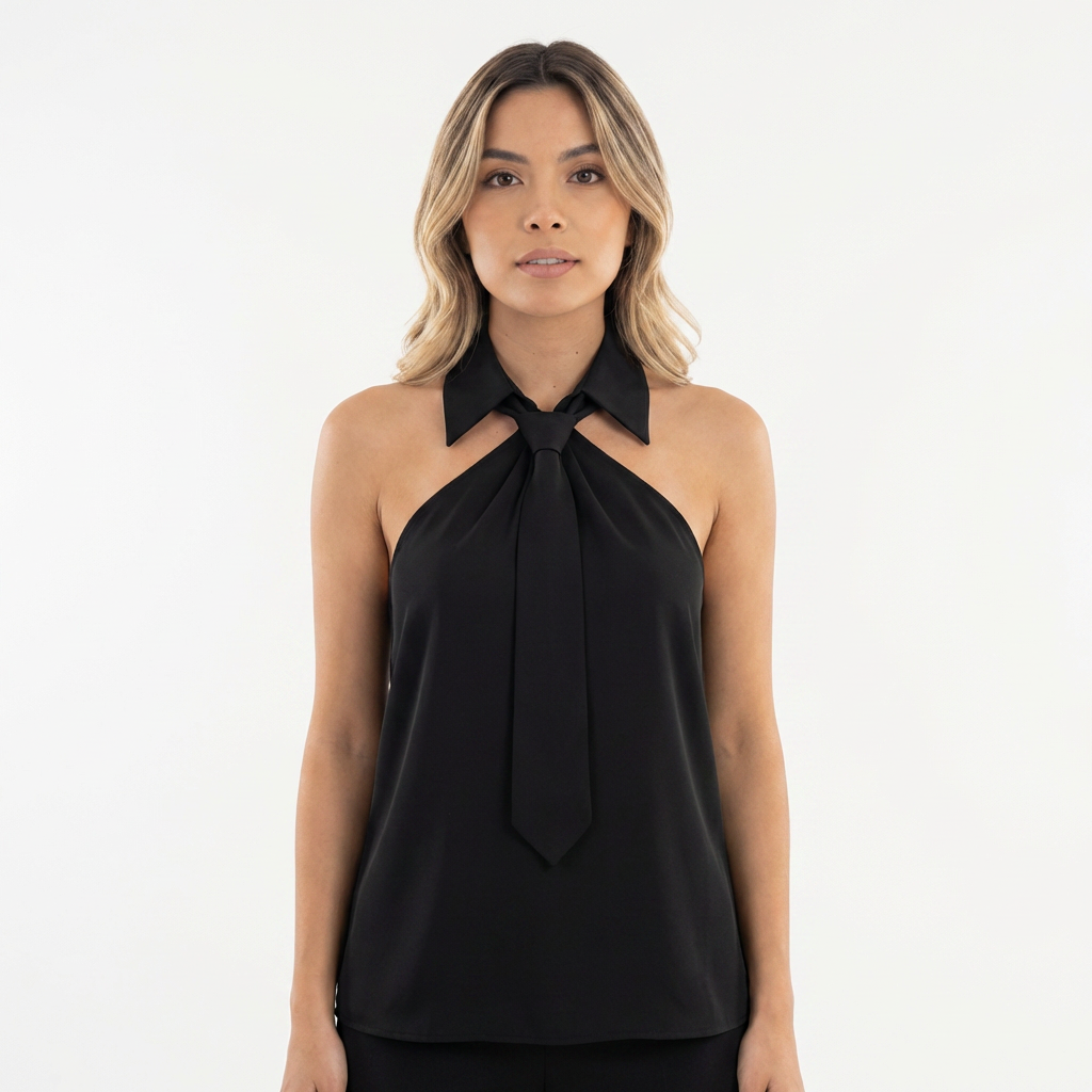 Blouse à encolure licou