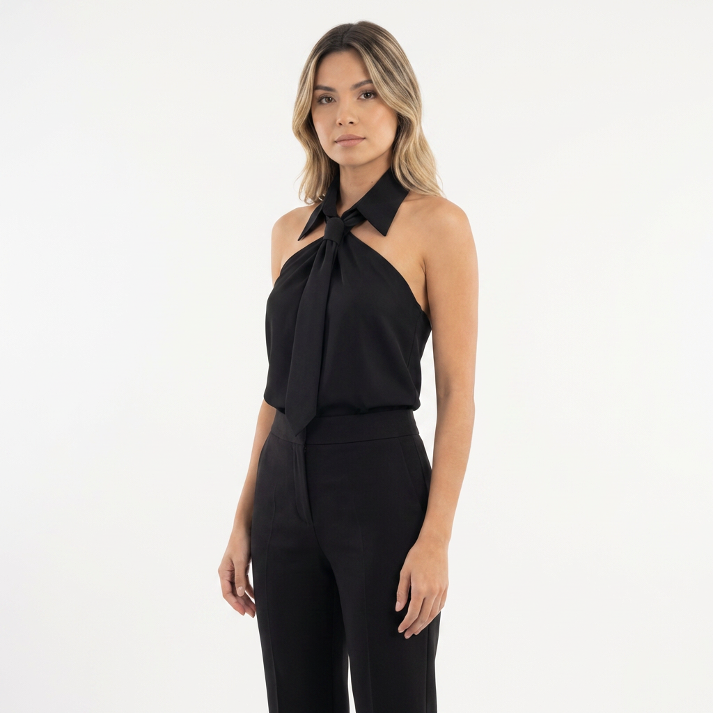Blouse à encolure licou