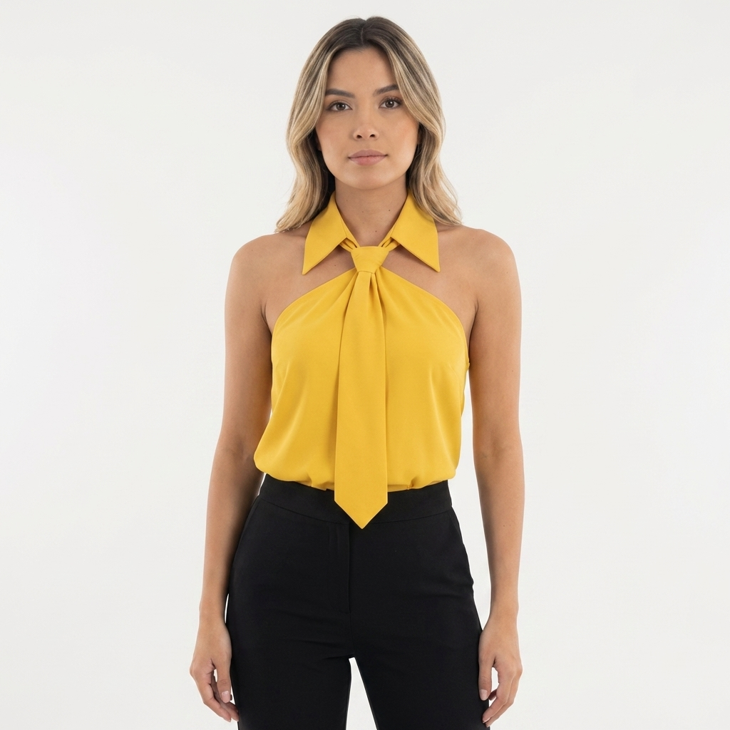 Blouse à encolure licou