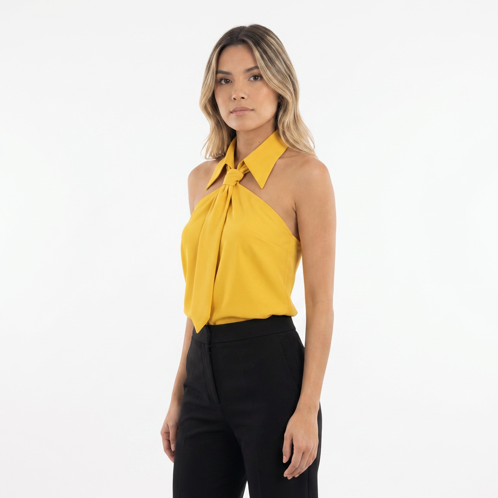 Blouse à encolure licou