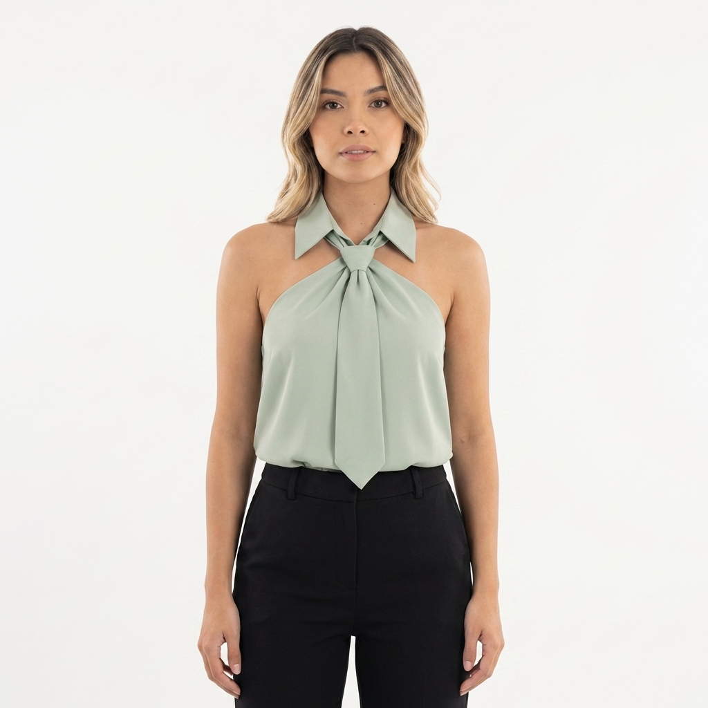 Blouse à encolure licou