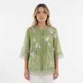 Blouse à broderie florale
