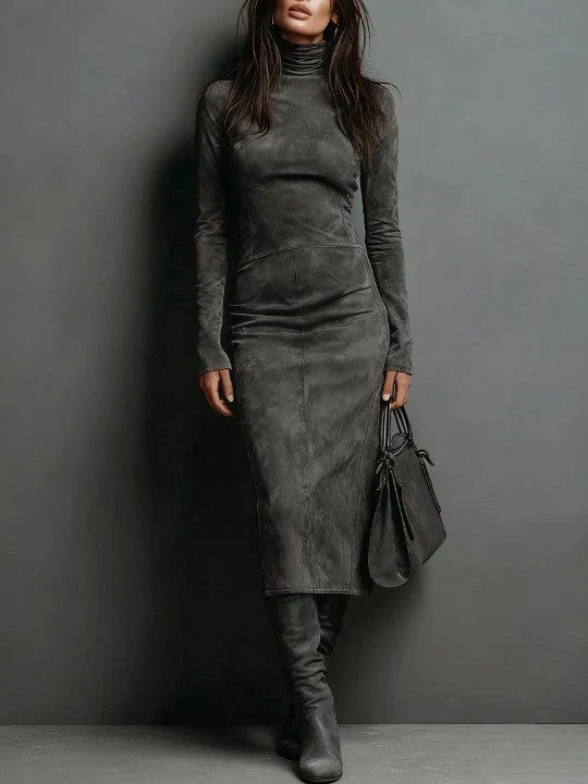 Robe midi à la ligne épurée