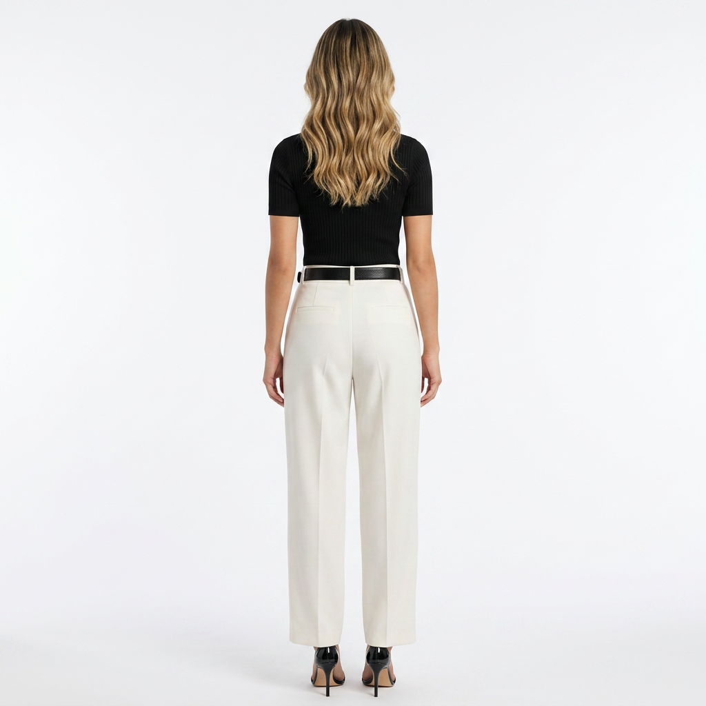 Pantalon palazzo à pinces