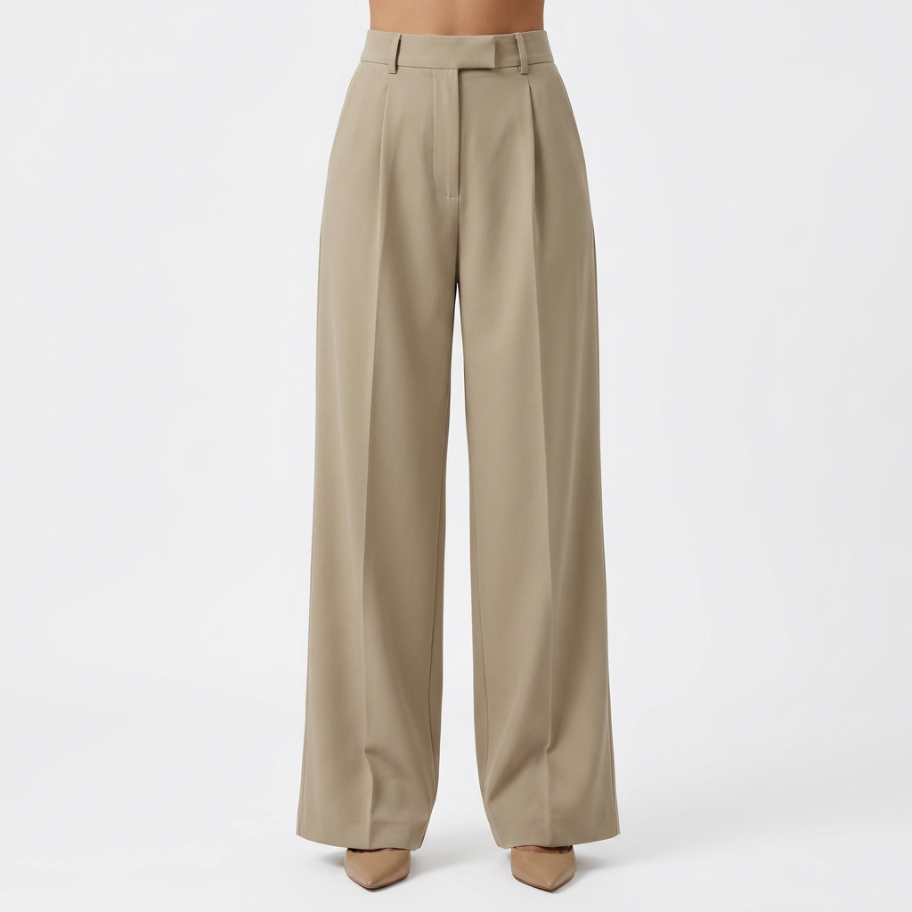 Pantalon palazzo à pinces