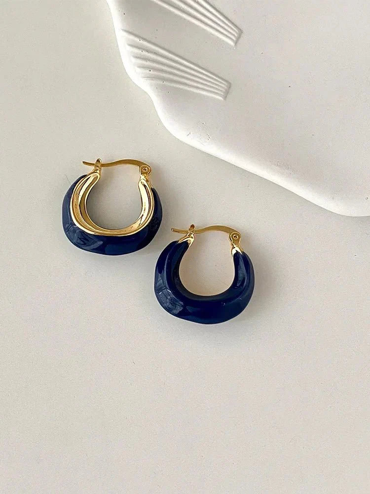 Boucles d’oreilles à détail coloré